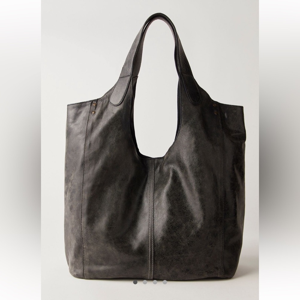 Free People  Leather Distressed Slouchy Bag